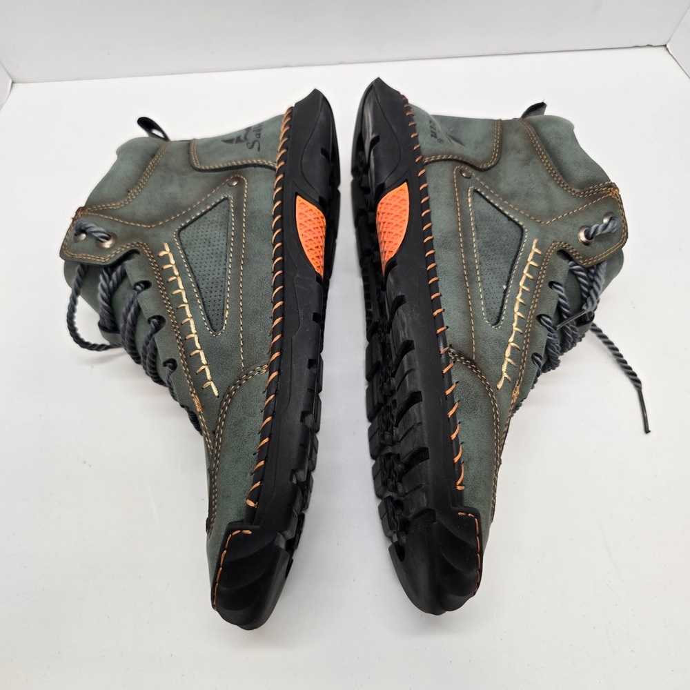 Salkin Hiking‎ Boots 2 Pair Lace-Up Brown and Green Men’s EU 45 - Picture 11 of 12